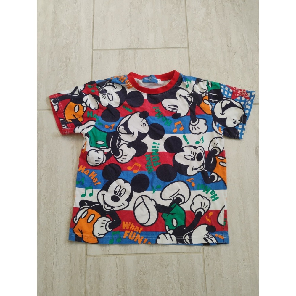 Tokyo Disney Resort Mickey Mouse T-Shirt Short Sleeve Medium Souvenir Unisex Y2K